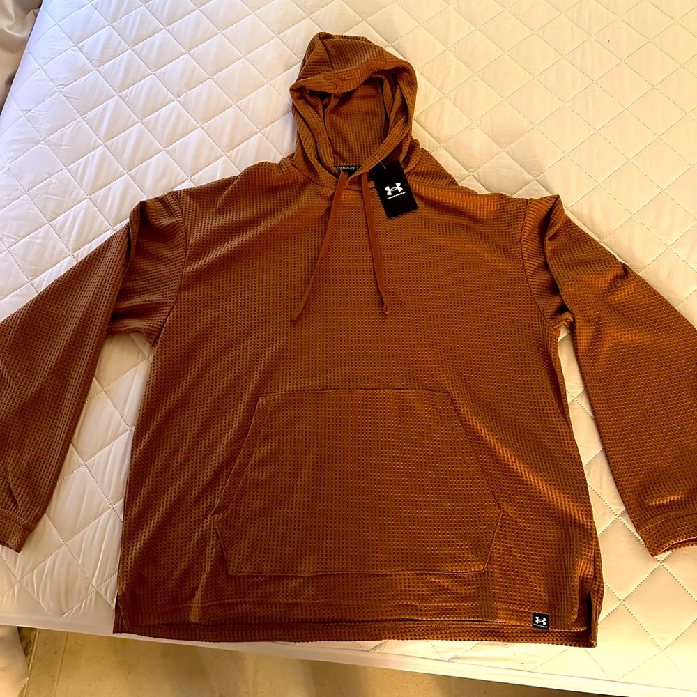 Under Armour Waffle Hoodie- Copper